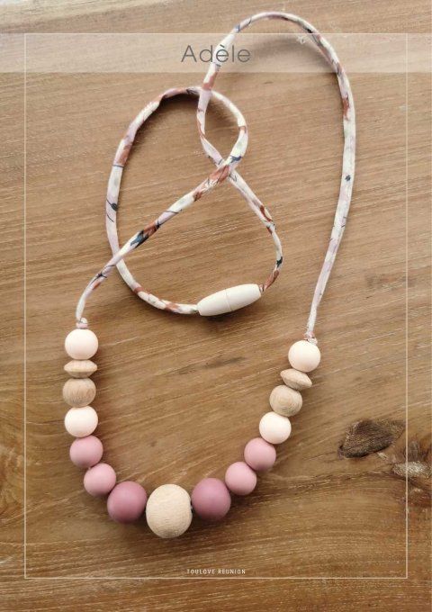 "Adèle", le collier d'allaitement et de portage au cordon Liberty