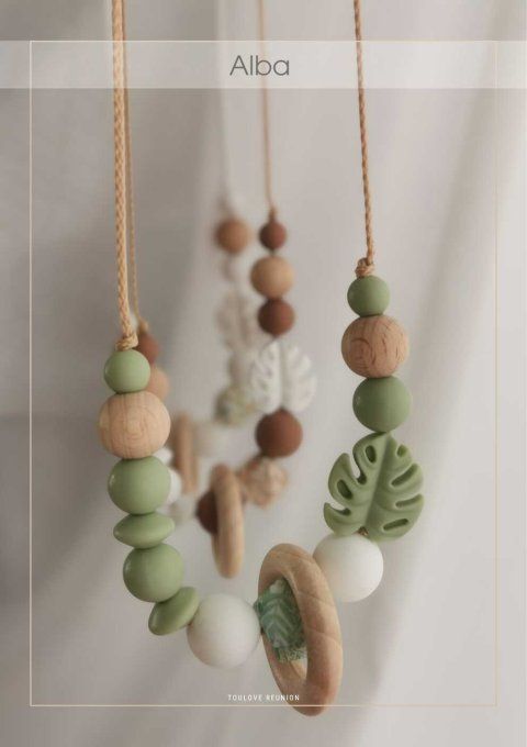 "Alba” – Collier de maternité pratique, doux et irrésistible