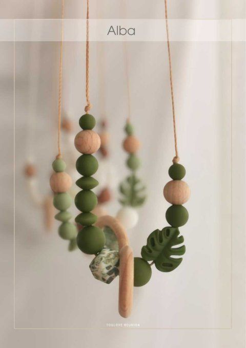 "Alba” – Collier de maternité pratique, doux et irrésistible