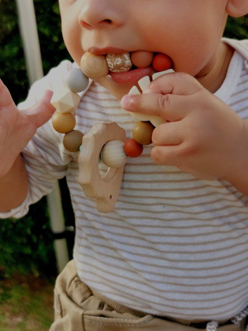 Anneau de dentition en silicone - Personnalisé – éveil & soulagement