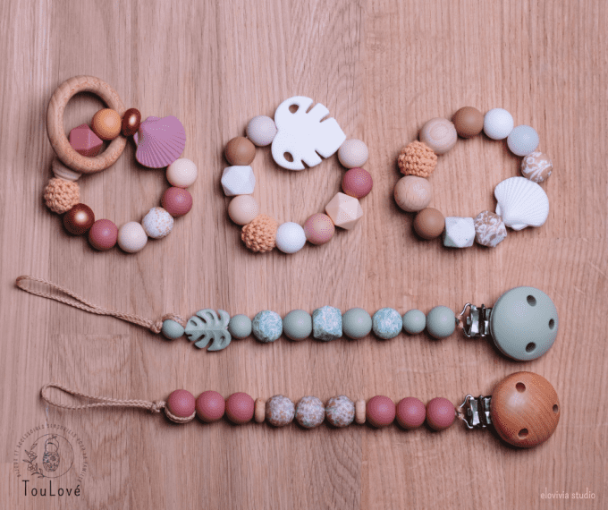 Anneau de dentition en silicone - Personnalisé – éveil & soulagement