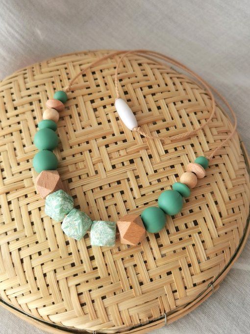 « Mia » – Collier de maternité épuré aux 3 perles diamant