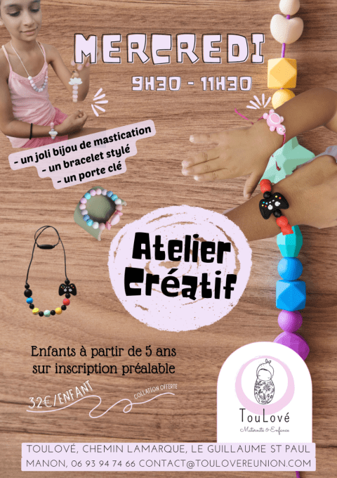 Atelier création - 15 Mai - bijoux pour enfants 