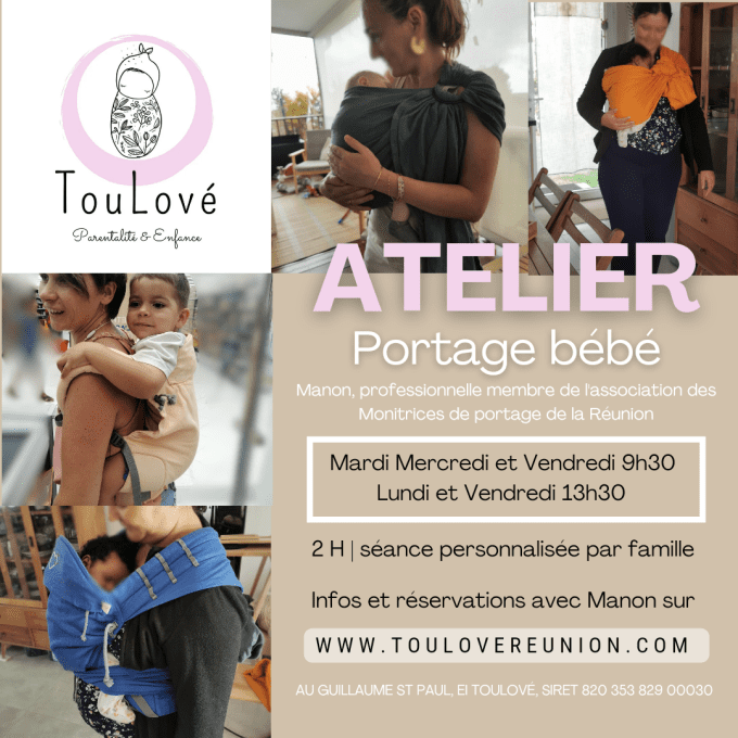 Atelier Portage Bébé à La Réunion – Réservez Votre Séance avec Manon