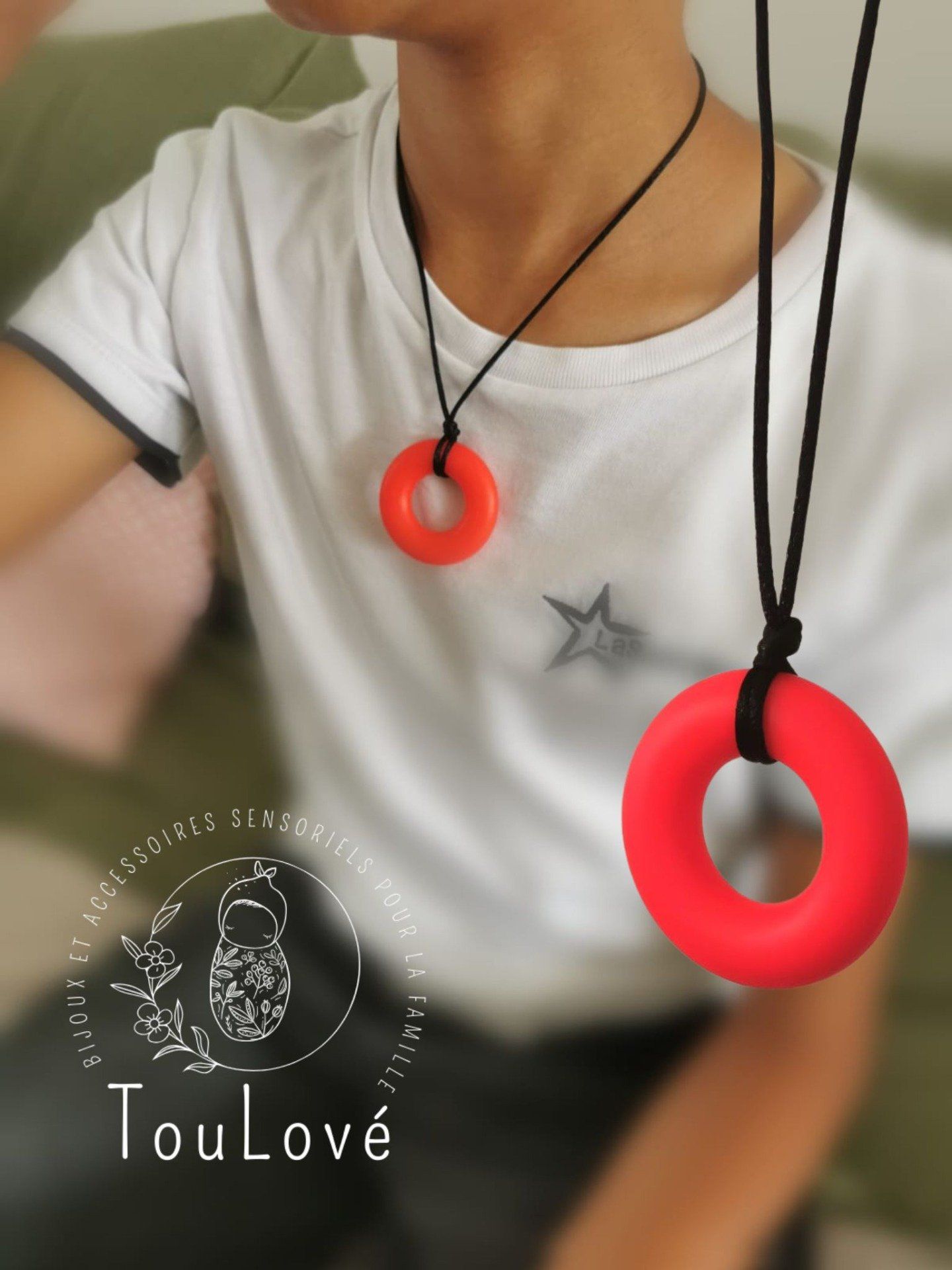 Collier de mâchouille sensoriel – modèle Donut