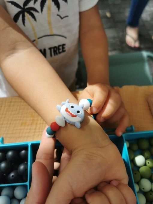 Bracelet Créatif, élastique : l'Océan