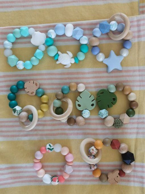 Anneau de dentition en silicone - Personnalisé – éveil & soulagement