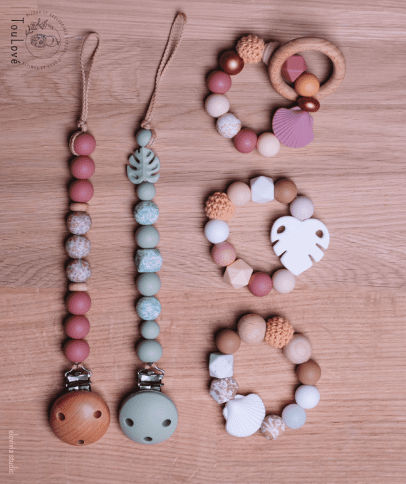 Anneau de dentition en silicone - Personnalisé – éveil & soulagement